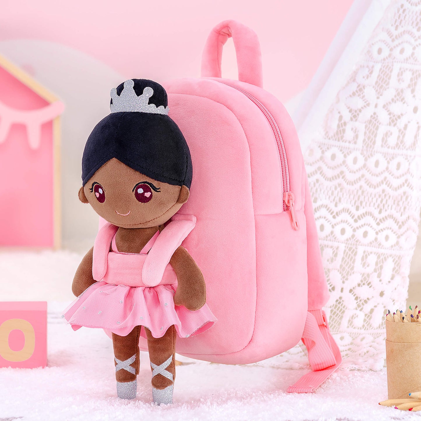 Coffee Ballerina Doll + Backpack