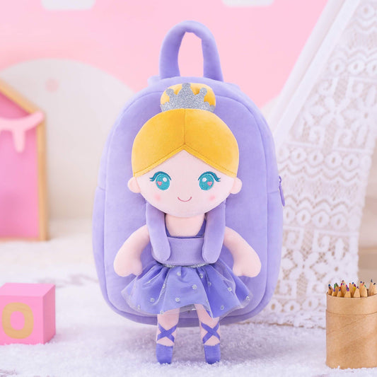 Personalised Purple Ballerina Doll + Backpack